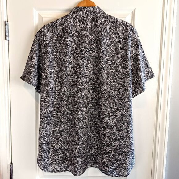 John Varvatos Star USA Jasper Abstract Print Button Down Shirt - Picture 3 of 6